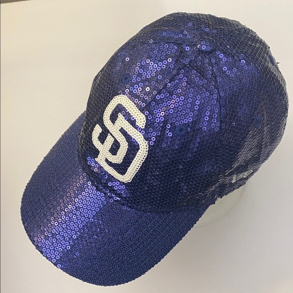 PINK Victoria's Secret Accessories - PINK Victoria's Secret MLB San Diego Padres Navy Sequin Cap